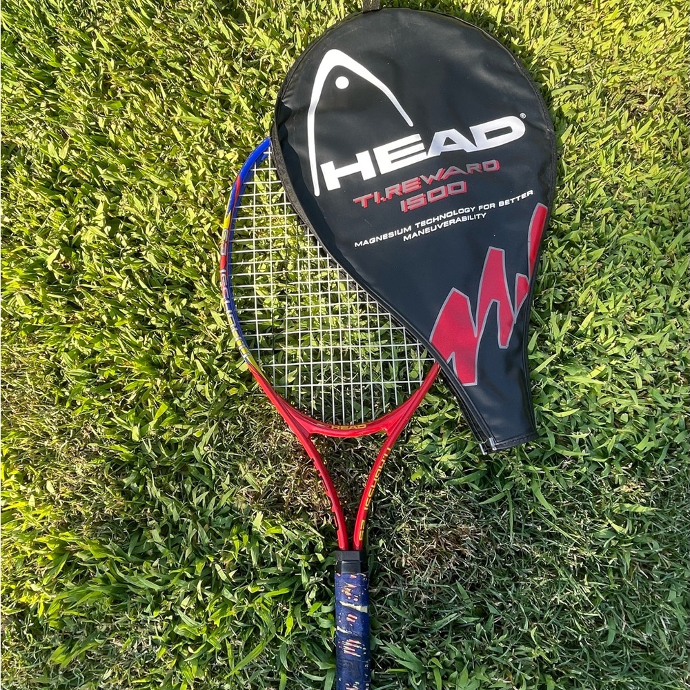 HEAD Ti.Reward 1500 Racket with Cover - Red and Blue